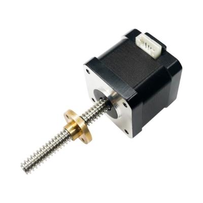 China Tr8*4 Lead Screw Linear Stepper Motor NEMA 17 Linear Stepper Motor 100mm NEMA17 Actuator L40mm NEMA17 for sale