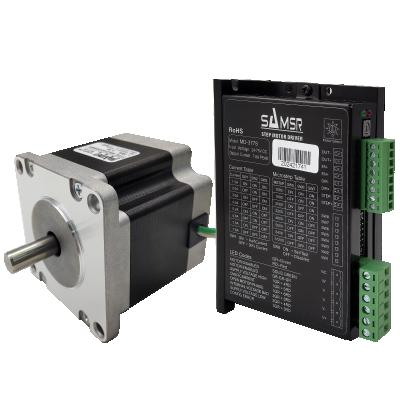 China Samsr 3 Phase NEMA 24 Stepper Motor 60mm Step Moon High Performance Motor Driver Kit SS2402C58A+MD-3778 SS2402C58A+MD-3778 for sale