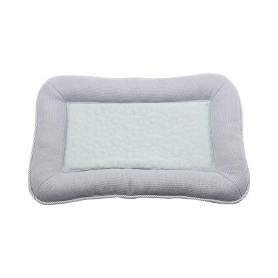 China Breathable Waterproof Large Dog Sofa Bed Cushion Pet Bed Oxford Washable Square Pet Floor Mat Bed for sale