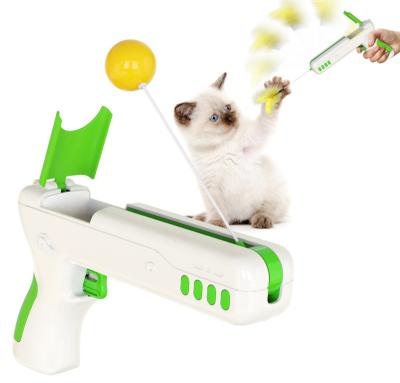 China Eco-friendly Funny Cat Toys Funny Cat Puzzle Cat Toys Interactive Feather Cat Ball Toy for sale