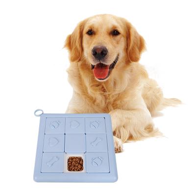 China Hot Selling Amazon Slow Dog Square Pet Driver Viable Slow Checkboard Clever Smart Pets Puzzle Driver for sale