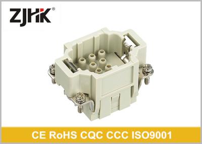 China Crimp Insert Cable HEE Heavy Duty Rectangular Connector 10 Pin With High Density for sale