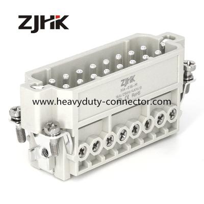 China 16P Male 16 Amp 240v 16-Pin Power Connector Rectangular for sale