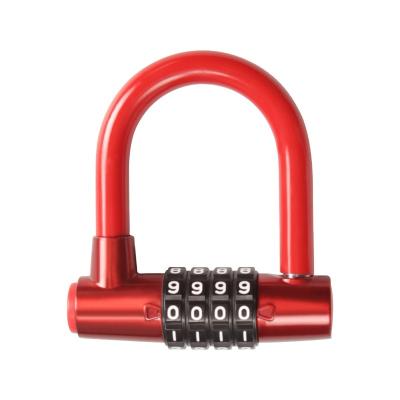 China TONYON Kirsite Portable High Quality Steel ABS Portable Durable Road Bicycle U Lock for sale