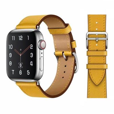 China Fashion Wristband Replacement Leather Straps For Apple Watch 7 6 5 4 3 2 1 Se for sale