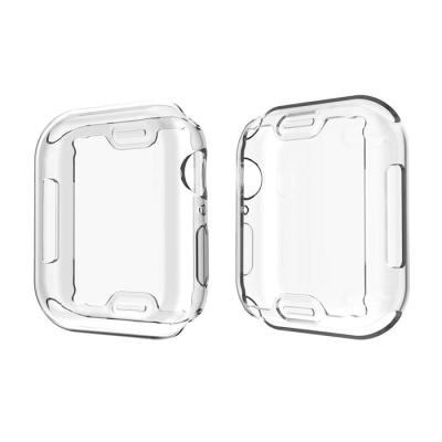 China Rubber For Apple Watch Case 40mm/38mm Soft Full Cover TPU 41mm/45mm/44mm/42mm Protective For IWatch 7 Series 6/SE5/4/3/2/1 for sale