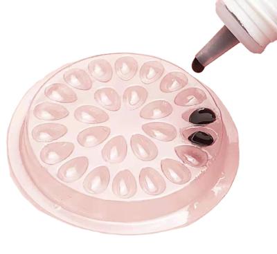 China Eyelash Adhesive Holder Tray Adhesive Holder Plastic Adhesive Pad For Eyelash Supplement PE-00 for sale