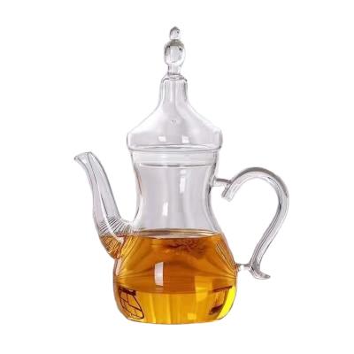 China Hot Selling Viable Glass Pyrex Teapot Flower Pot Glass Teapot for sale