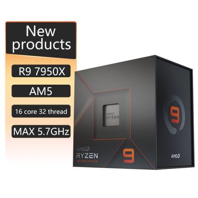 China New AMD R9 7950X Zen 5.7 GHz Desktop Desktop Desktop Raphael 4 AM5 DDR5 Gaming CPUs for sale