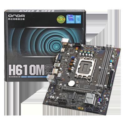 China Wave H610M DDR4 LGA Intel H610 Chipset 1700 Computer Hardware and Software PC Gaming Desktop Motherboard for sale