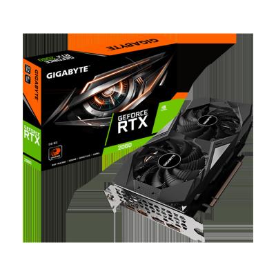 China GIGAOCTET GeForce RTX 2060 D6 6G GDDR6 192 DP x16 MHz PCI-E 3.0 nvidia gpu desktop graphics card for sale