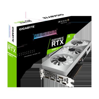 China GIGAOCTET GeForce RTX 3080 Ti VISION OC 12G GDDR6X 384 bit 1710 MHz DP nvidia gpu graphics card workstation for sale