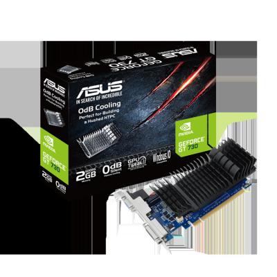 China ASUS NVIDIA GeForce GT 730 2GB GDDR5 64 Bit 902 MHz VGA/DVI GT730-SL-2GD5-BRK graphics card nvidia gpu graphics card for sale