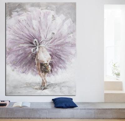 China Modern Wall Art Canvas Custom Ballet Dancers Home Decor Oil Painting for sale