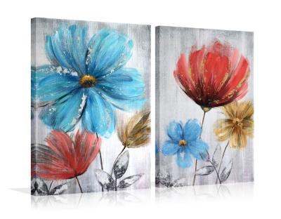 China Modern Handmade Wall Decoration Painting Flower Painting On Canvas for sale