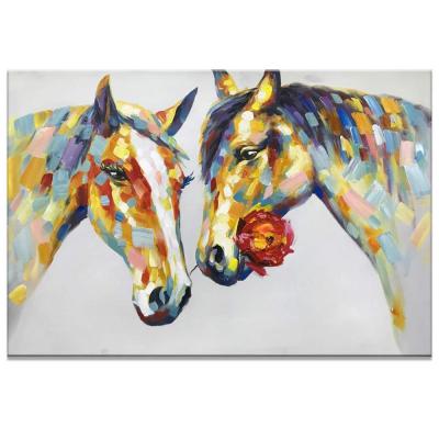 China Cute Animal Wall Art Canvas Framed Abstract Painting of Waterproof Modern Decorative Artwork for sale