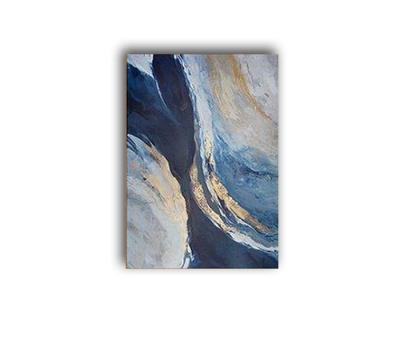 China Abstract Blue Abstract Canvas Seascape Morden Contemporary Art Decro Paintings for sale