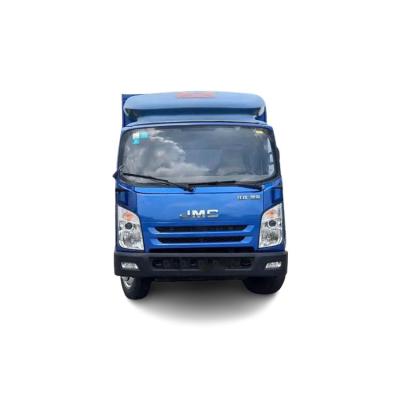 China Low price fabric of JMC delivery truck 2 tone cargo van trucks for sale for sale