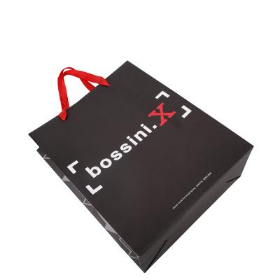 China Customized Recyclable Hot Sale With Handle Boutique Shopping Carry Paper Bag for sale