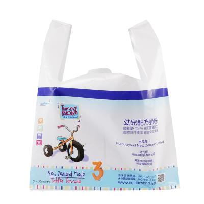 China Food Custom Printing Heavy Duty Large Biodegradable Retail Shopping Plastic Bags With Logos for sale