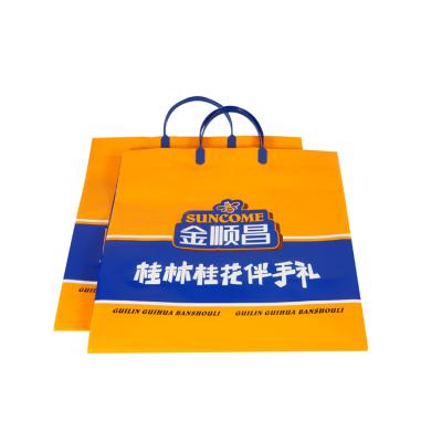 China Custom Logo Size Moisture Proof Hot Selling Waterproof Bags For Large Shopping Plastic Shopping Bags With Logo for sale