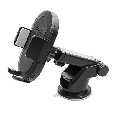 China Phone Charging Hot Selling 15w Qi Auto Fast Charging Car Fast Charging Stand Mount Qi Wireless Charger for sale