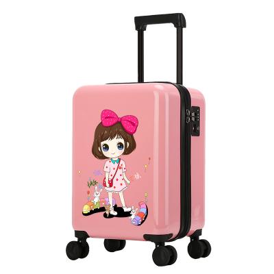 China High Quality Cute Kids Luggage , High Quality ABS+PC Kids School Bags For Boys And Girls Fashion Travel Luggage Custom Logo Print for sale