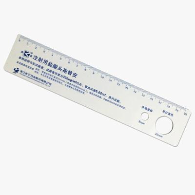 China Popular Custom Logo Plastic PVC Measuring Multi Angle Plastic Scale Ruler for sale