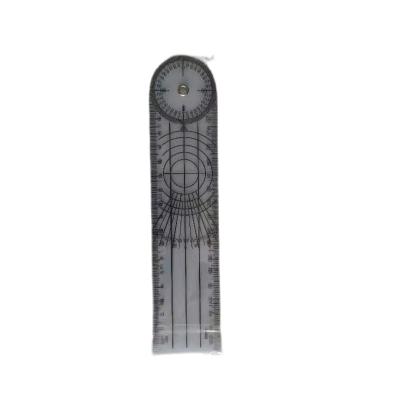 China Plastic Professional Multi-Ruler 360 Degree Goniometer Angle Spinal Ruler For School Office Supplies for sale