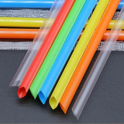 China Wholesale Eco Friendly Disposable Plastic Drinking Straws Multicolor For Milk Tea for sale