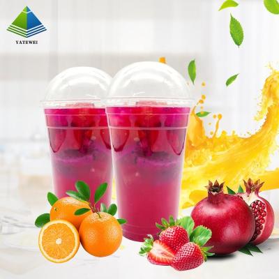 China 90mm 20oz 600ml PP Eco-friendly Clear Disposable Plastic Cups Milk Tea Cup Bubble Tea Cups With Lids for sale