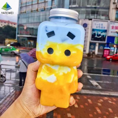 China Beverage FOOD GRADE 500ml Plastic PET Juice Bottle Empty Milk Tea Bottles for sale