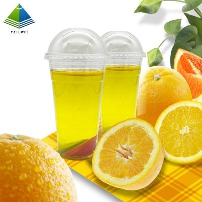 China Disposable eco-friendly stocked biodegradable custom printed plastic transparent dessert bubble tea cup vasos desechables milk tea disposable PET cups for sale