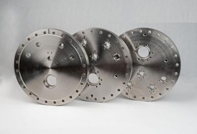 China Customized Ultra High Vacuum Parts Stainless Flange Disc CNC Machining for sale