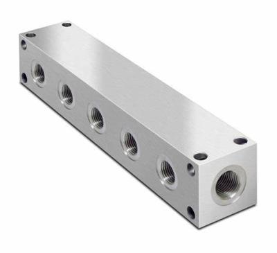 China Parallel Scheme 5 Station Hydraulic Manifold High Pressure Manifold Blocks for sale