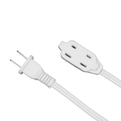 China 12rt 3 Way Indoor Electric Multiple Home Appliance Power Cord White Extension Multi Convenient Safety 9ft Power for sale