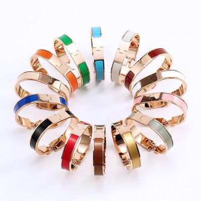 China FASHIONABLE Design High Quality Stainless Steel 316L Stainless Steel H Letter Non Fading Popular Bracelet For Women for sale