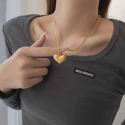 China Stainless Steel Figaro Charm Chain Bracelet CIA Vintage Cuban Jewelry Pendant Gift Heart Chain Bracelet For Women for sale