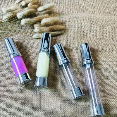 China Factory Stock 6ml10ml Cosmetic High End Rose Gold Silver AS Airless Pump Bottle For Eye Cream Essence for sale