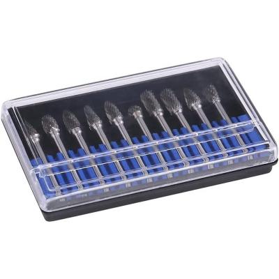 China Woodworking 2024 Hot Sale 1/4 Shank Carving Cutting Grinding Drilling Polishing Tools 6mm Double Cut Tungsten Carbide Burr for sale