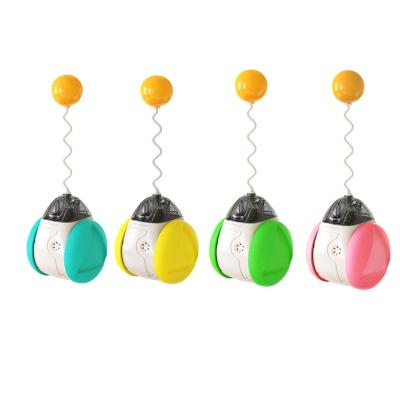 China Sustainable New Design Multi-Functional Pet Supplies Eco-Friendly Cat Toy Interactive Running Cat Ball Toys Squeaky Balance Car Catnip Toy for sale