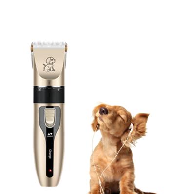 China Viable Rechargeable Pet Clipper Remover Low Noise Cutter Grooming Cat Dog Hair Trimmer Electrical Pets Hair Cutting Machine for sale