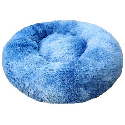 China Manufacturer Custom Winter Ultra Plush Deep Sleep Link Dye Gradient Color Cat Nest Warm Pet Stored for sale