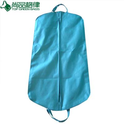 China Most Popular Suit Shirt Cover Travel Bag Garment Coat Dress Protective Cover 210d Polyester Garment Bags Zippered Dust B for sale