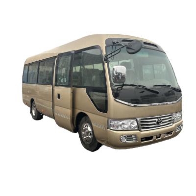 China Fuel Type Diesel 6GR Engine Used Toyota Coaster Bus with 17 Seats and Left Hand Drive for sale