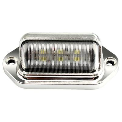 China Electroplated Side Lights for Truck Trailer Tail Warning Lamp Rear Car Bulb 6LED for sale