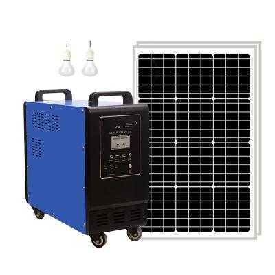 China Full Set Home Solar Powered Solar System Lithium Battery Solar System For Camping Use for sale