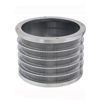 China High Quality Waste Paper Recycling Pressure Screen Basket Sieve Intake Drum Screen Basket for sale