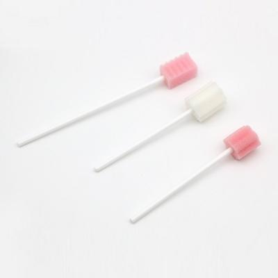 China Disposable Medical hand surgical brush Sponge Oral Cleaning Sponge Stick for sale