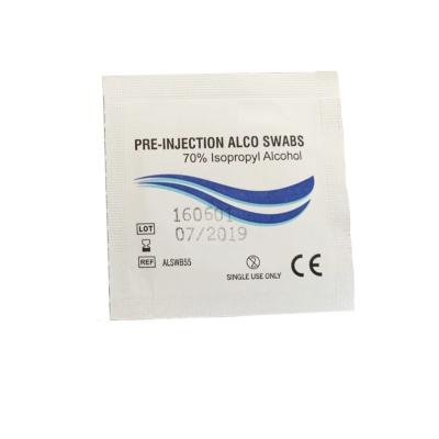 China Medical Cotton Gauze Swab Pre-injection alco swab sterile cotton pad 70% Alcohol cotton wool Gauze swab pad à venda